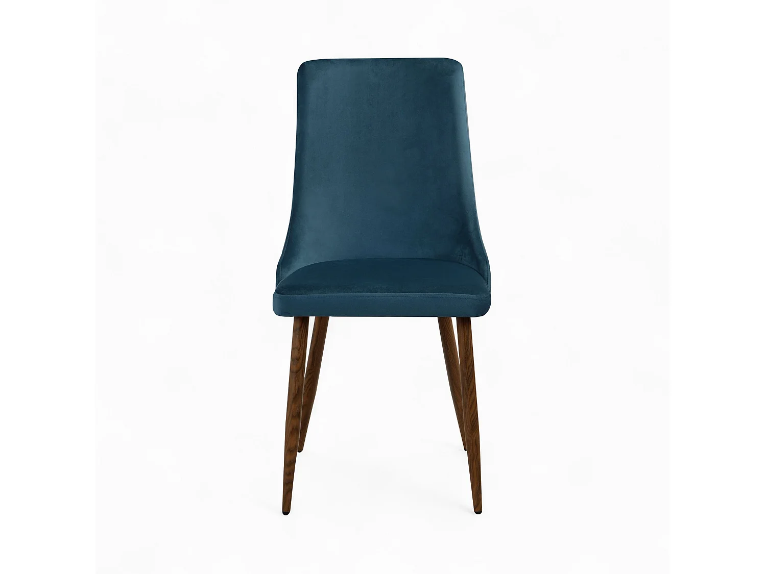 4er-Set 4 Stühle aus blauem und rosa Samt - Vinni