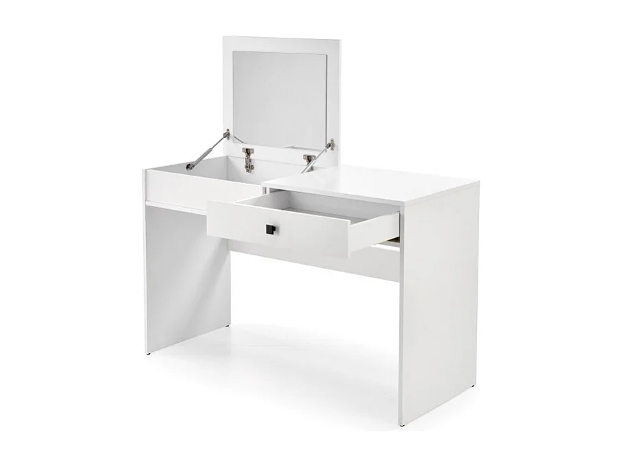 Coiffeuse moderne blanche avec miroir MARK