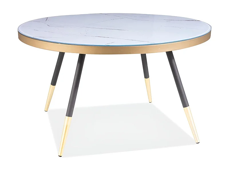 Couchtisch Vega/Metal/Glas/Schwarz