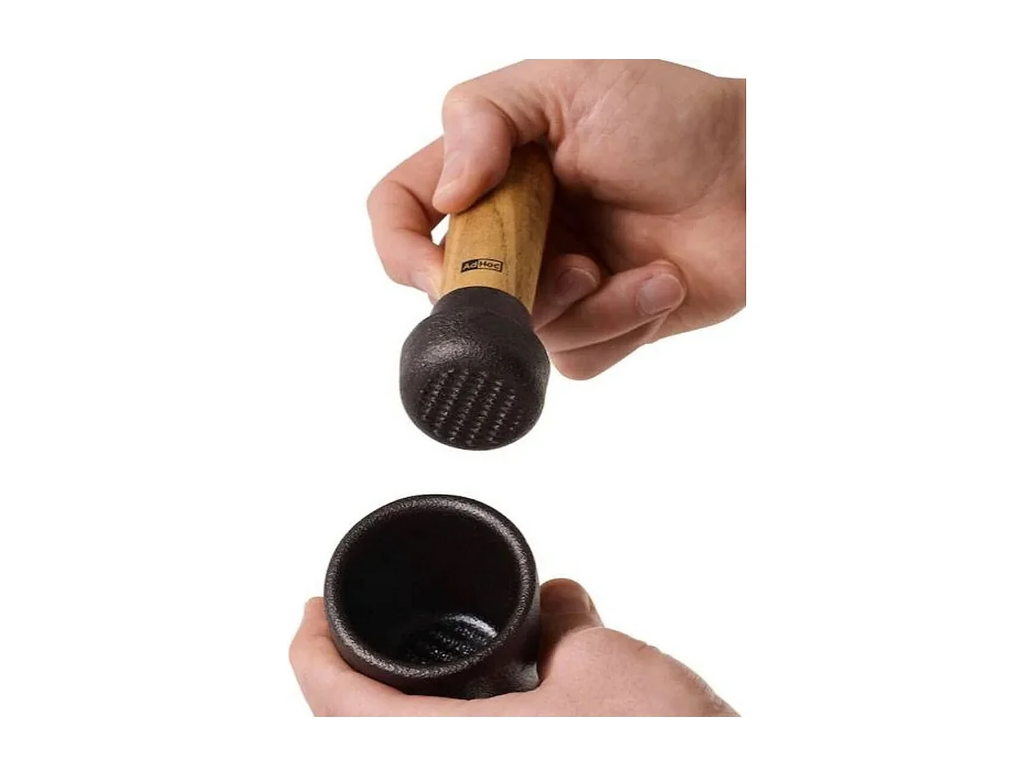 Adhoc Mortier + pilon en bois d'acacia - MO14