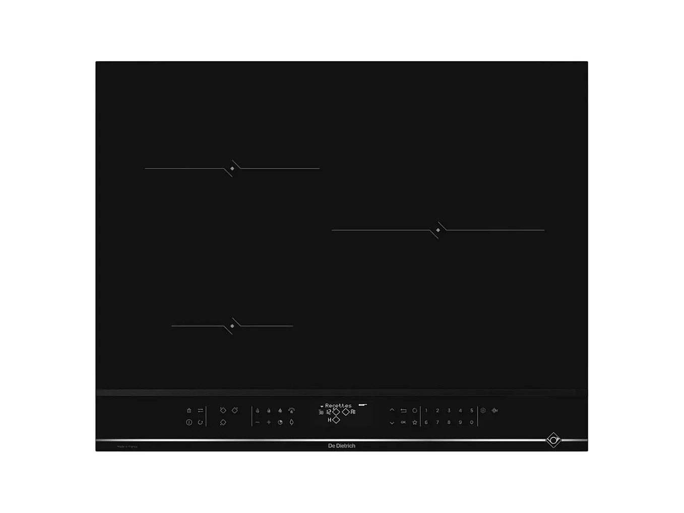 De Dietrich Table de cuisson induction 56cm 3 feux 7400w - DTRI432X