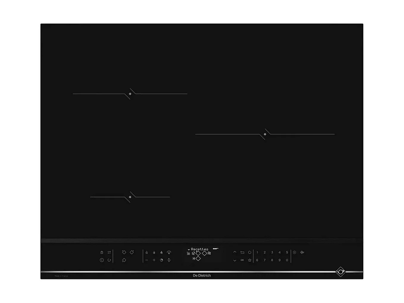 De Dietrich Table de cuisson induction 56cm 3 feux 7400w - DTRI432X