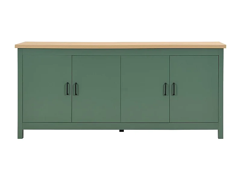 Buffet 4 portes vert 180 cm - Sana