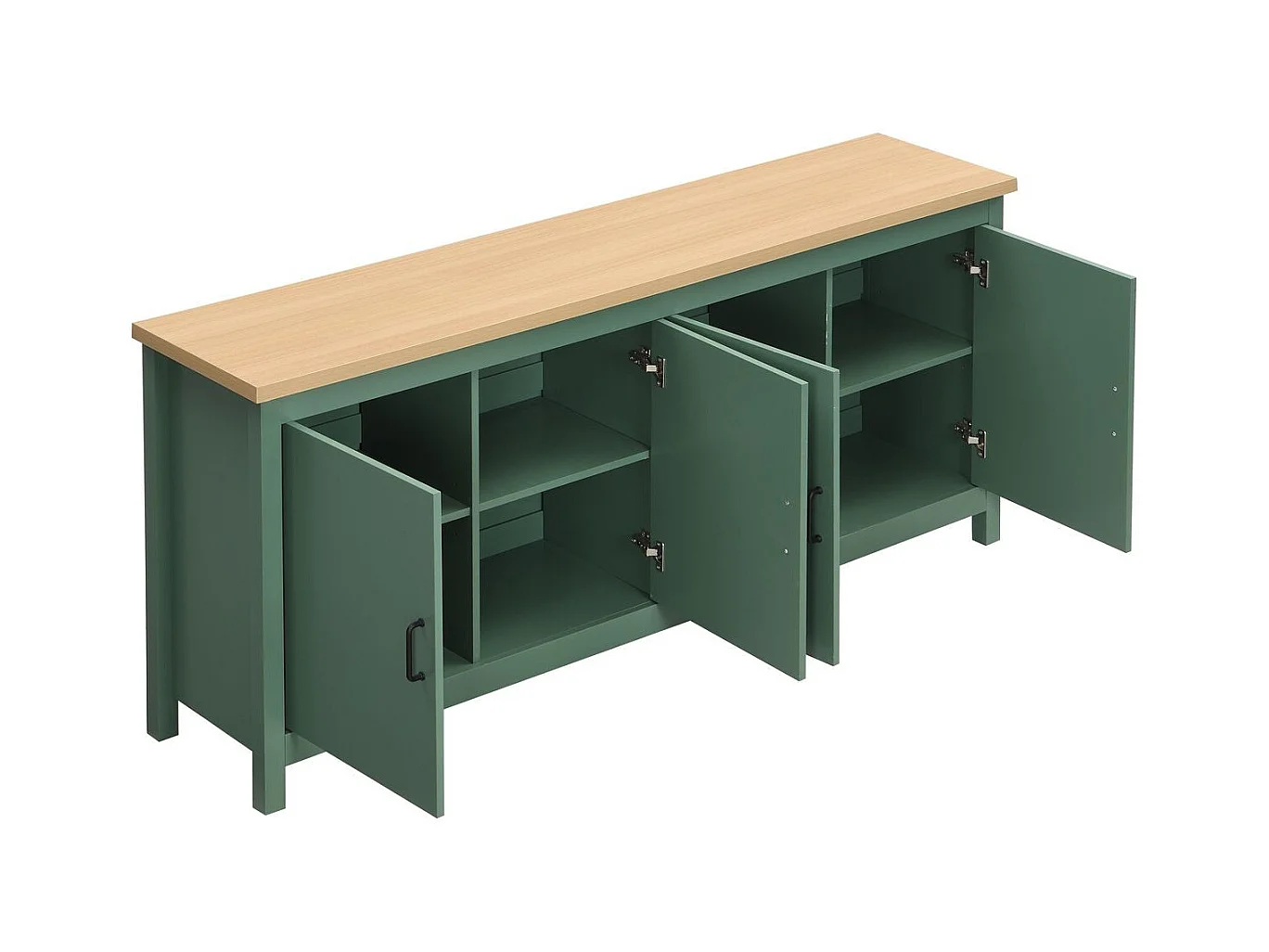 Buffet 4 portes vert 180 cm - Sana
