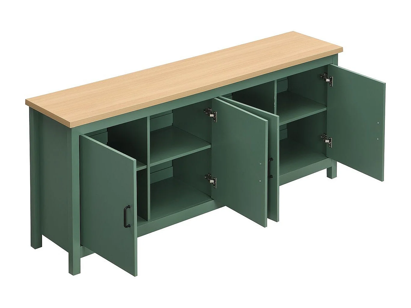 Buffet 4 portes vert 180 cm - Sana