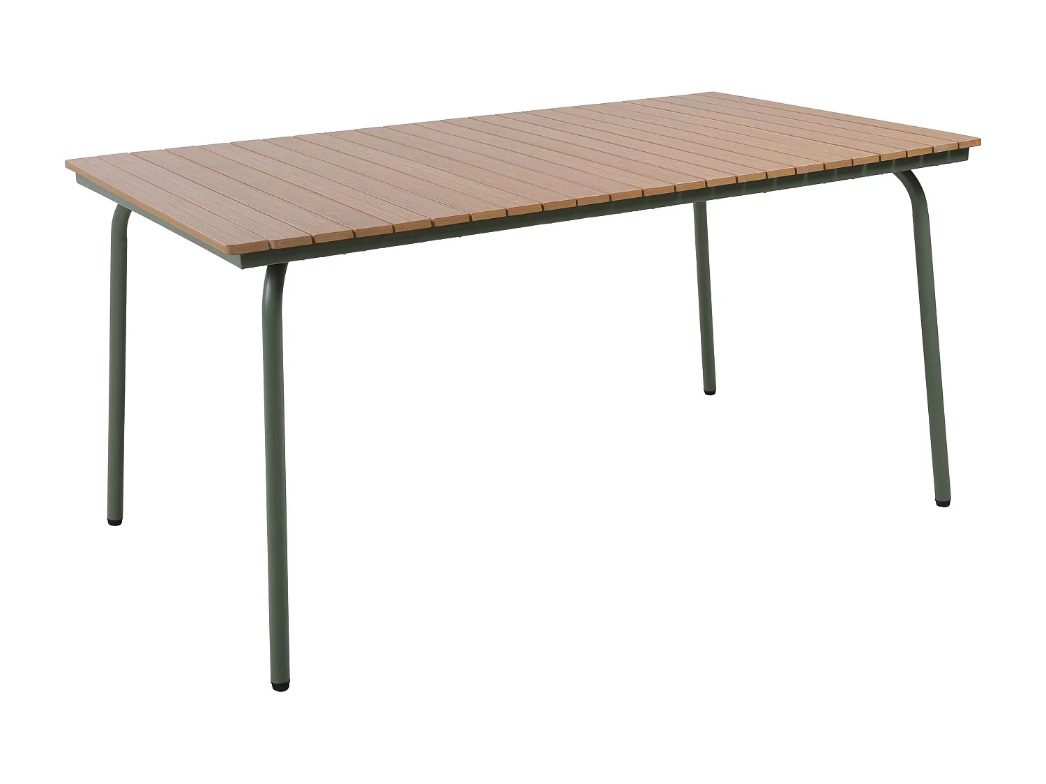 Table de jardin rectangulaire 160 x 90 cm en acier