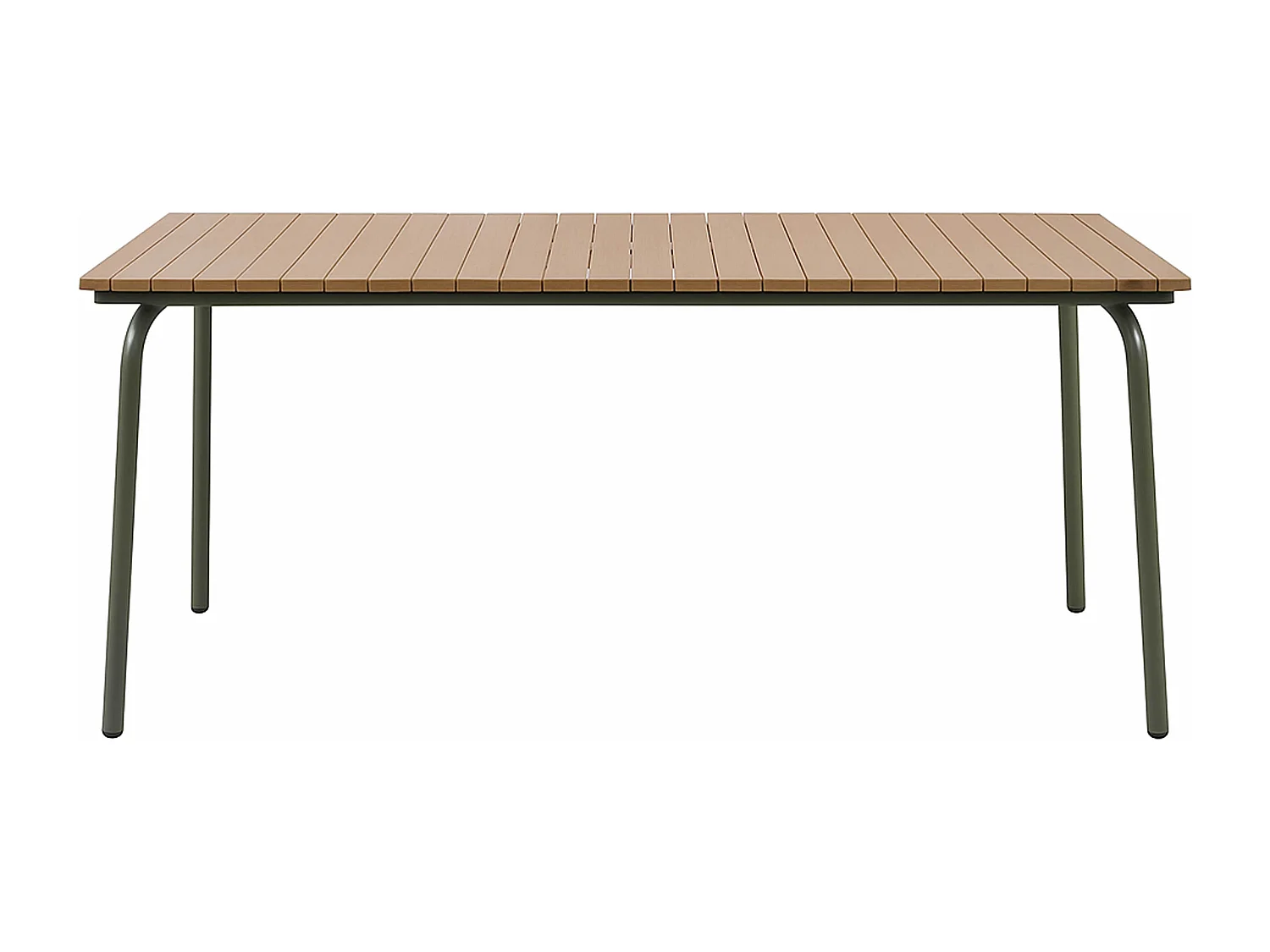 Table de jardin rectangulaire 160 x 90 cm en acier