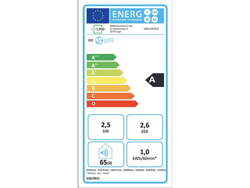 Climatiseur monobloc Remko SKM 250