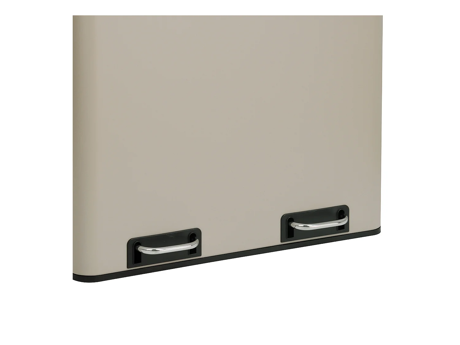 SVITA TM2X30 poubelle à pédale 60 litres, système de séparation et d'organisation de cuisine, taupe