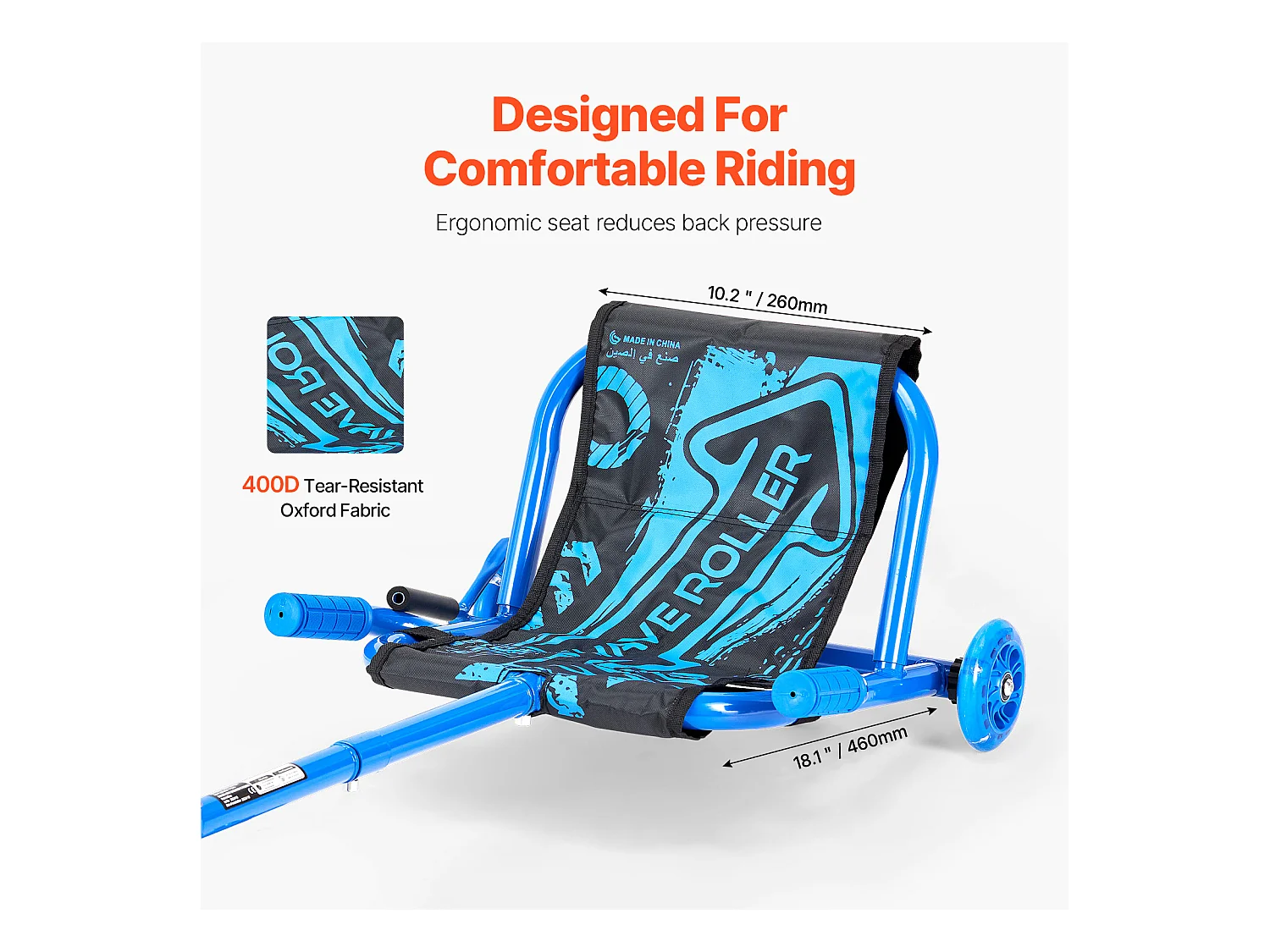 Patins SucceBuy, Patins para Andar, Capacidade de 60 kg, para Crianças a Partir de 4 Anos, Azul