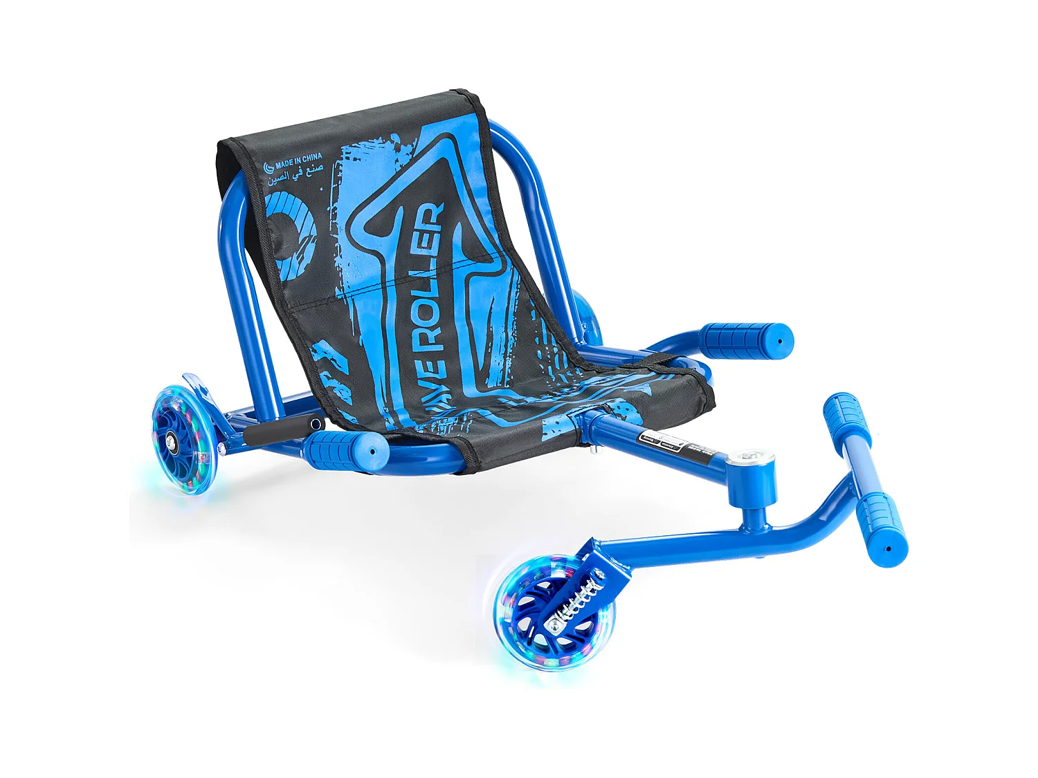 Trotineta SucceBuy, Trotineta da Cavalcare, Capacità di 90 kg, per i 10 Anni e Oltre, Alimentazione in Zigzag, per Interno e Esterno, Blu