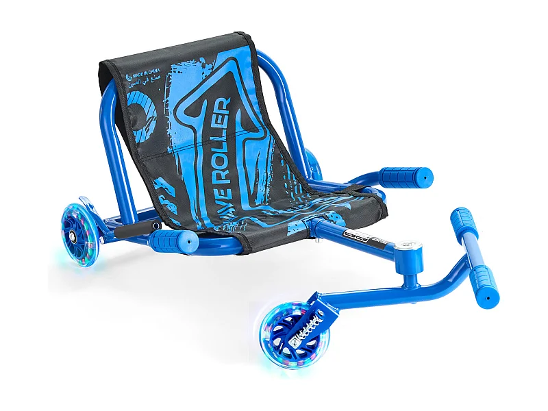 Patinete SucceBuy, Patinete para Montar, Capacidade de 90 kg, para os 10 Anos e Mais, Alimentação em Zigzag, para Interior e Exterior, Azul