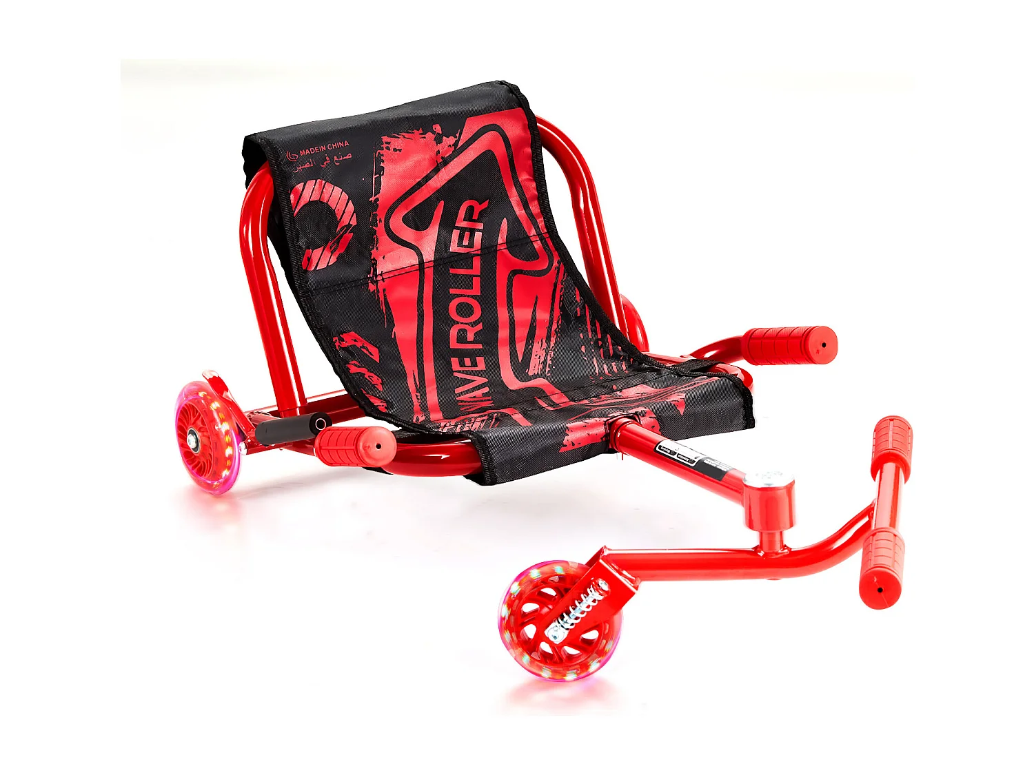 Trottinette SucceBuy, Trottinette à Enfourcher, Capacité de 90 kg, pour les 10 Ans et Plus, Alimentation en Zigzag, pour l'Intérieur et l'Extérieur, Rouge