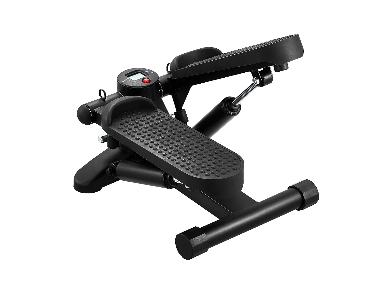 Stair Stepper SucceBuy, Mini Stepper d'Exercice pour la Maison, Équipement de Fitness Hydraulique avec Bandes de Résistance, Capacité de 150 kg, Noir