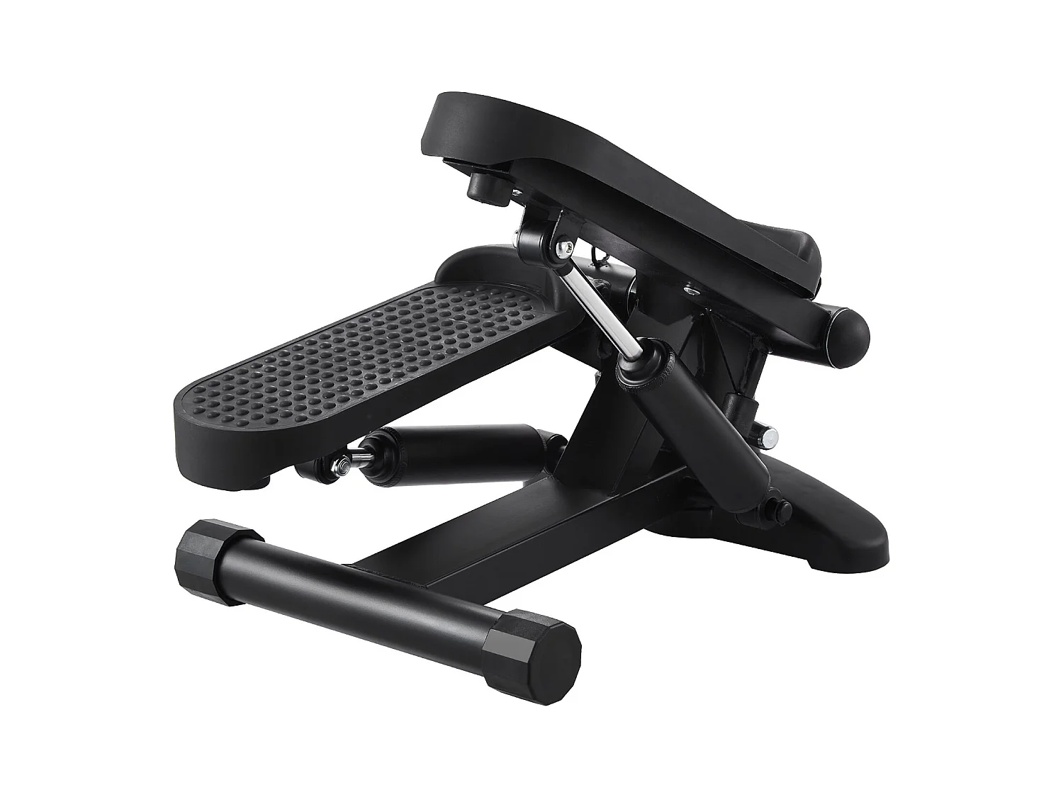 Stair Stepper SucceBuy, Mini Stepper d'Exercice pour la Maison, Équipement de Fitness Hydraulique avec Bandes de Résistance, Capacité de 150 kg, Noir