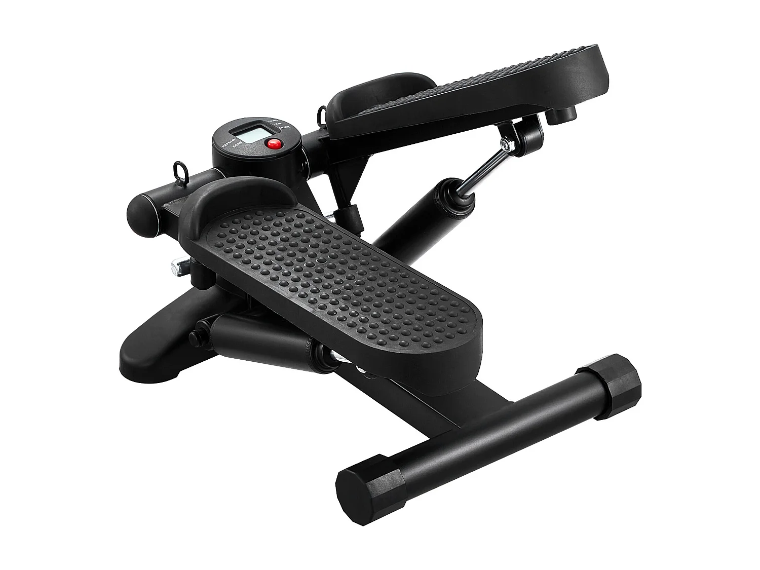 Stair Stepper SucceBuy, Mini Stepper d'Exercice pour la Maison, Équipement de Fitness Hydraulique avec Bandes de Résistance, Capacité de 150 kg, Noir