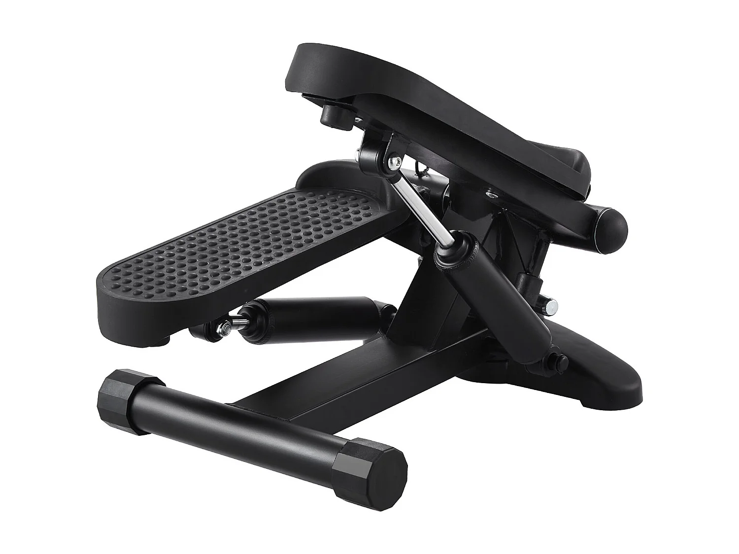 Stair Stepper SucceBuy, Mini Stepper d'Exercice pour la Maison, Équipement de Fitness Hydraulique avec Bandes de Résistance, Capacité de 150 kg, Noir