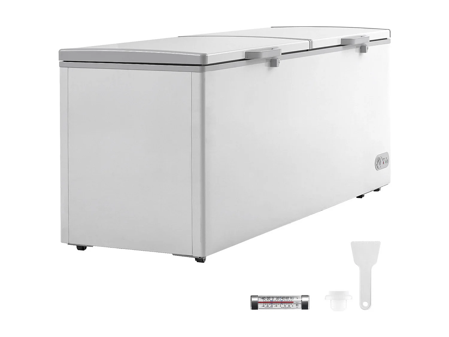 Congélateur Coffre SucceBuy de 561L avec 4 Paniers et Couvercles Doubles