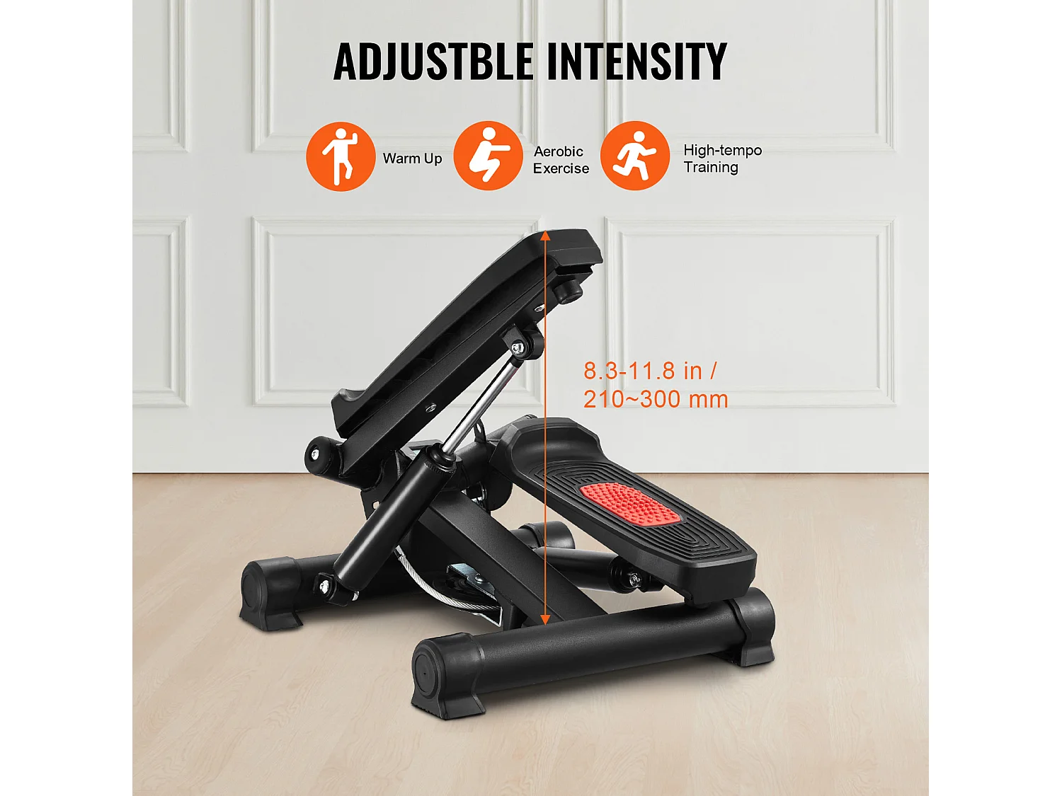 Stair Stepper SucceBuy, Treppenstufe- Kompaktes Heimtrainingsgerät für ein Training, mit Widerstandsband, Traglast von 150 kg