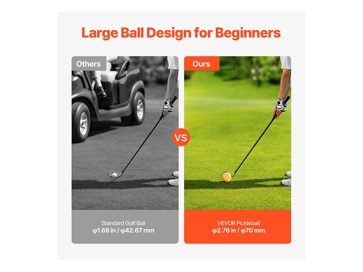 Jeu de Golf SucceBuy Backyard, Ensemble de Seaux Portables à 6 Trous pour Enfants et Adultes