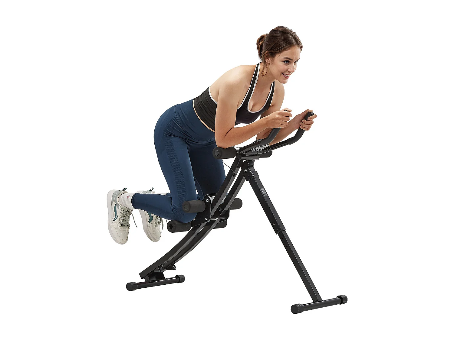 Aparelho para Abdominais SucceBuy, Treinador Abdominal e Básico, Equipamento de Musculação Plegável para Academia em Casa, Capacidade de 200 kg