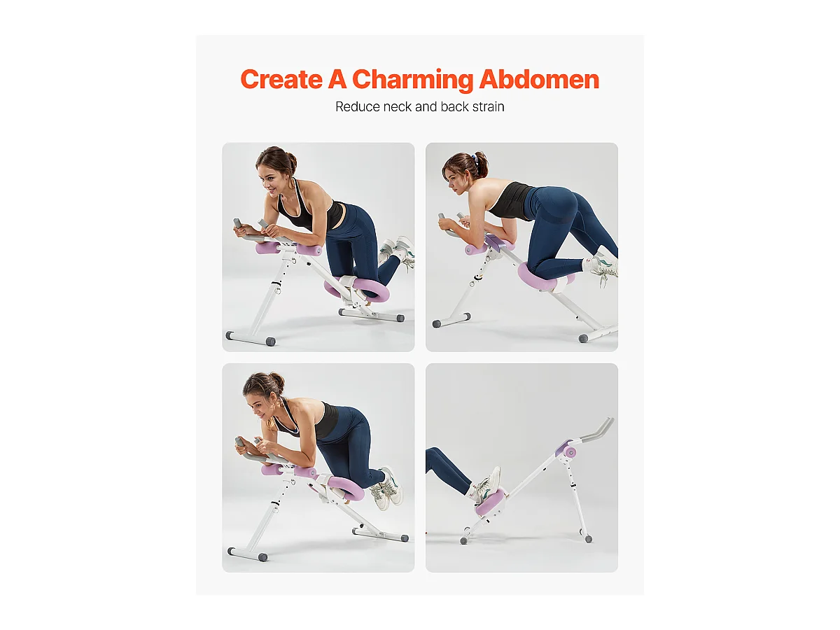 Aparat do Brzucha SucceBuy, Maszyna Treningowa AB, Trenér Brzucha i Podstawowy do Siłowni Domowej, Pojemność 150 kg