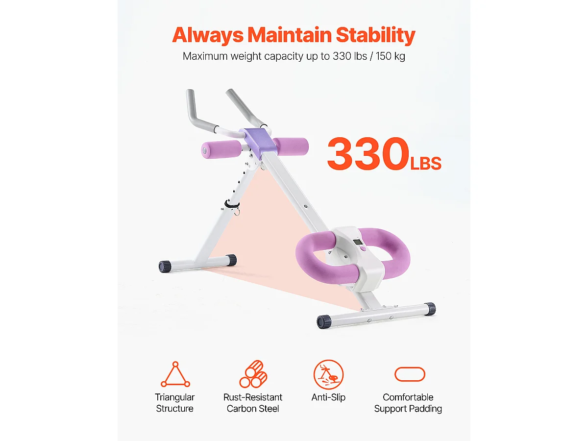 Appareil à Abdominaux SucceBuy, Machine d'Entraînement AB, Entraîneur Abdominal et de Base pour Salle de Sport à Domicile, Capacité de 150 kg