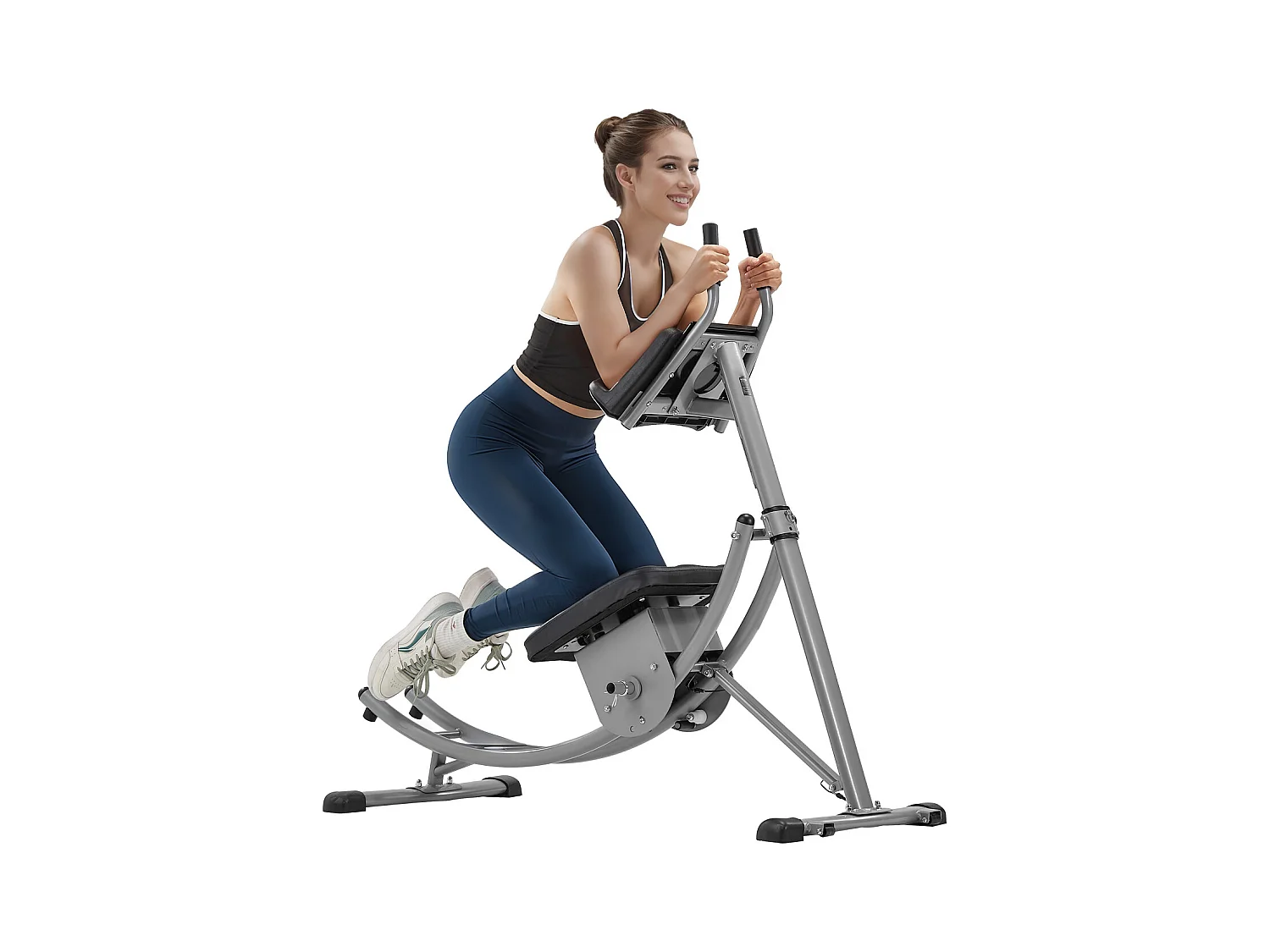 Appareil à Abdominaux SucceBuy, Appareil d'Entraînement pour Abdominaux, Entraîneur de Base et d'Abdominaux pour Femmes, Acier au Carbone