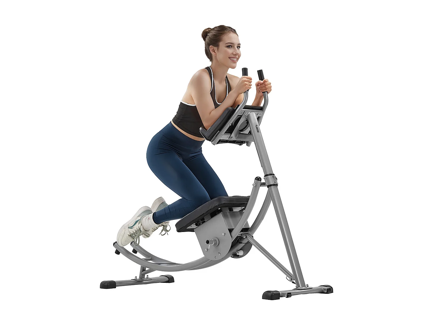 Appareil à Abdominaux SucceBuy, Appareil d'Entraînement pour Abdominaux, Entraîneur de Base et d'Abdominaux pour Femmes, Acier au Carbone