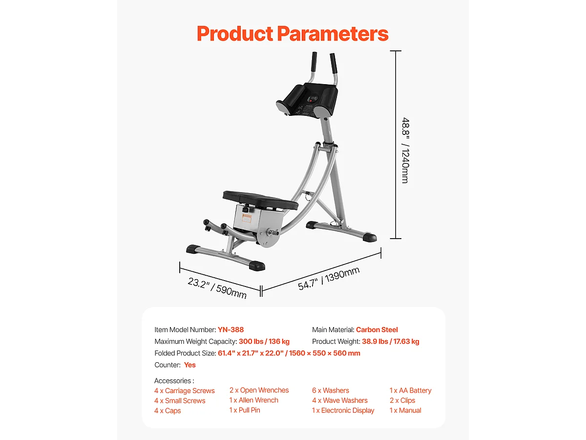 Appareil à Abdominaux SucceBuy, Appareil d'Entraînement pour Abdominaux, Entraîneur de Base et d'Abdominaux pour Femmes, Acier au Carbone