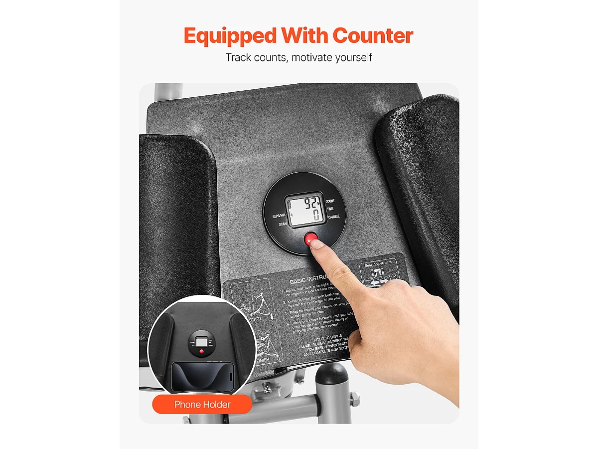 Appareil à Abdominaux SucceBuy, Appareil d'Entraînement pour Abdominaux, Entraîneur de Base et d'Abdominaux pour Femmes, Acier au Carbone