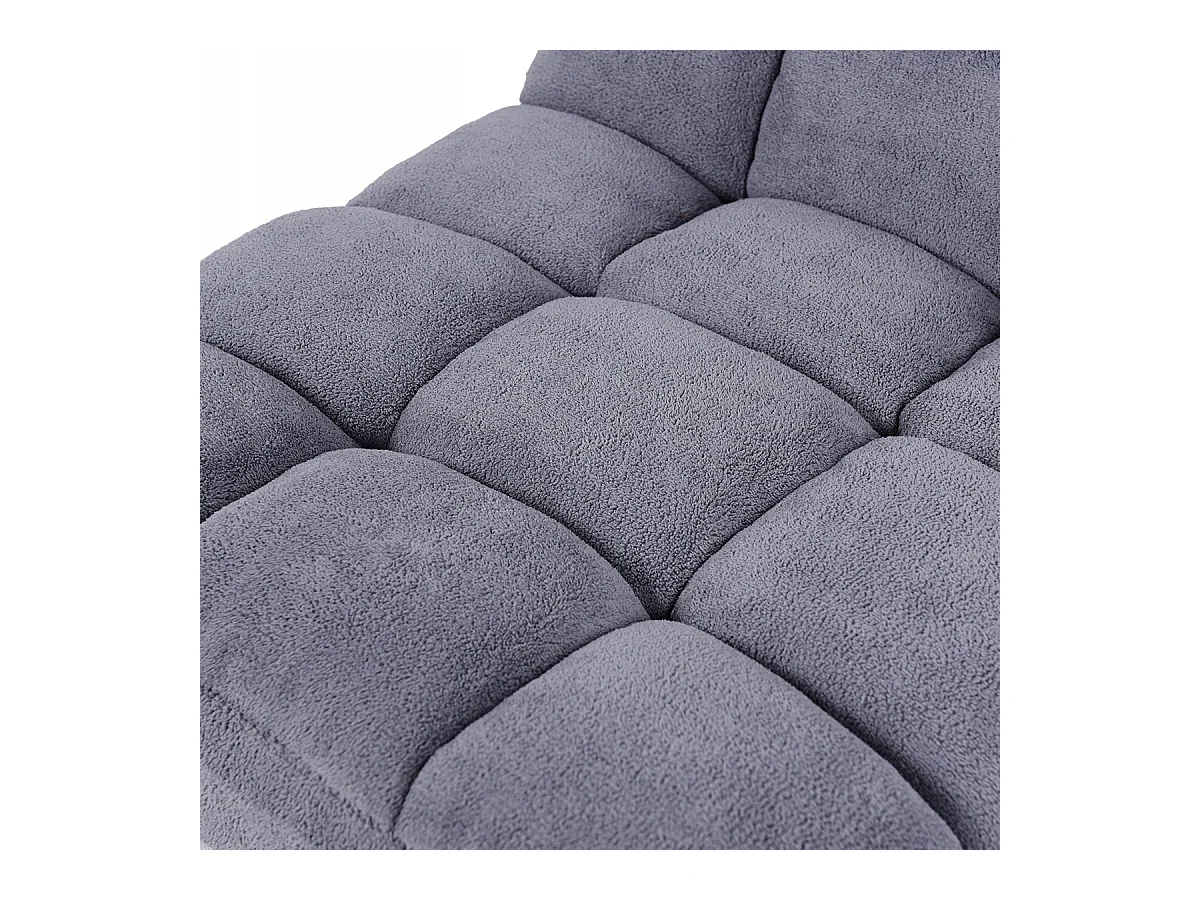 Bodenstuhl Faltbares Lazy Sofa Faul Tatami Bodenkissen Schwarz/Grau/Kaffeebraun-Grau