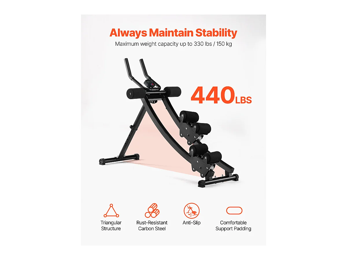 Appareil à Abdominaux SucceBuy, Équipement de Gym à Domicile pour Abdominaux. Entraîneur de Base et d'Abdominaux pour Femmes