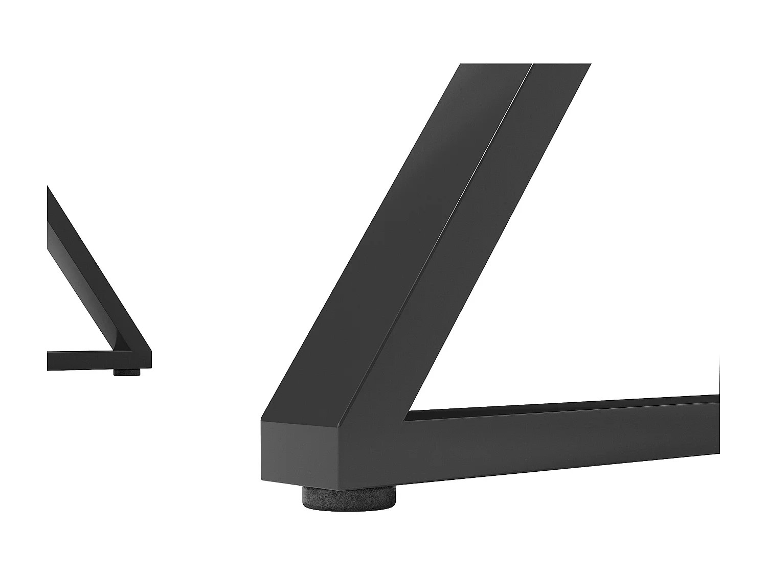 Mesa de jantar retangular 119x70x75cm com tampo em folheado de mármore branco e estrutura em metal preto