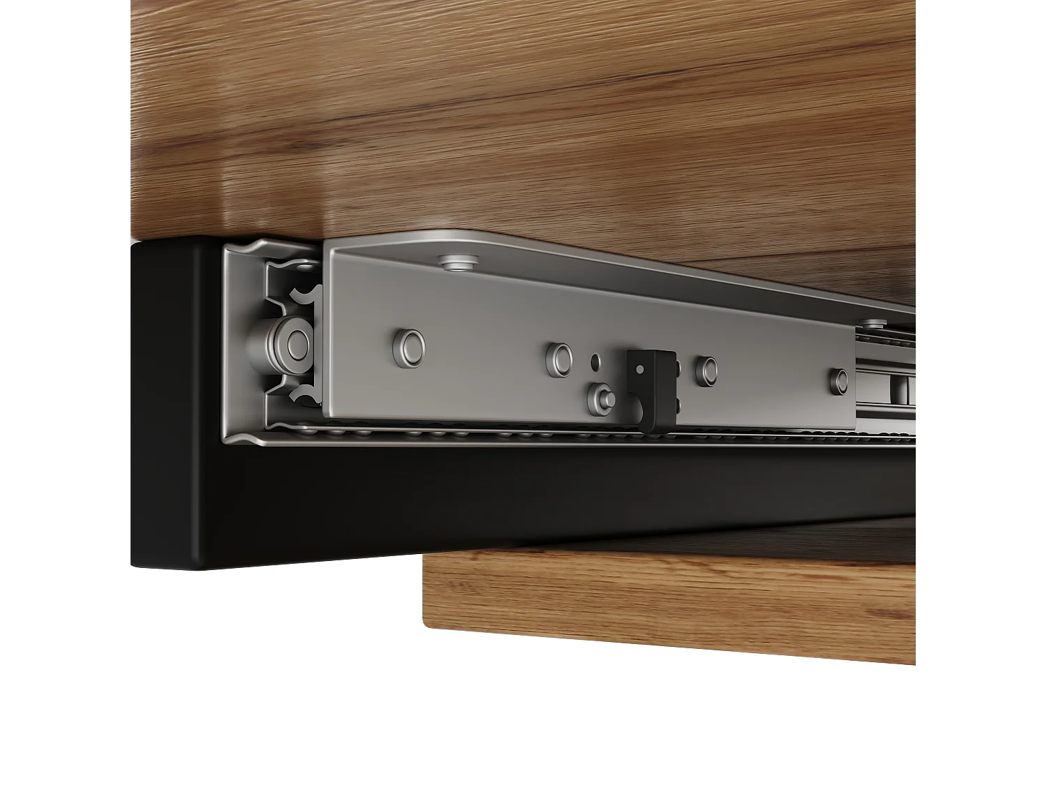 Tavolo da pranzo rettangolare allungabile 119-158,5x80x75cm in impiallacciatura effetto legno naturale chiaro e gambe incrociate