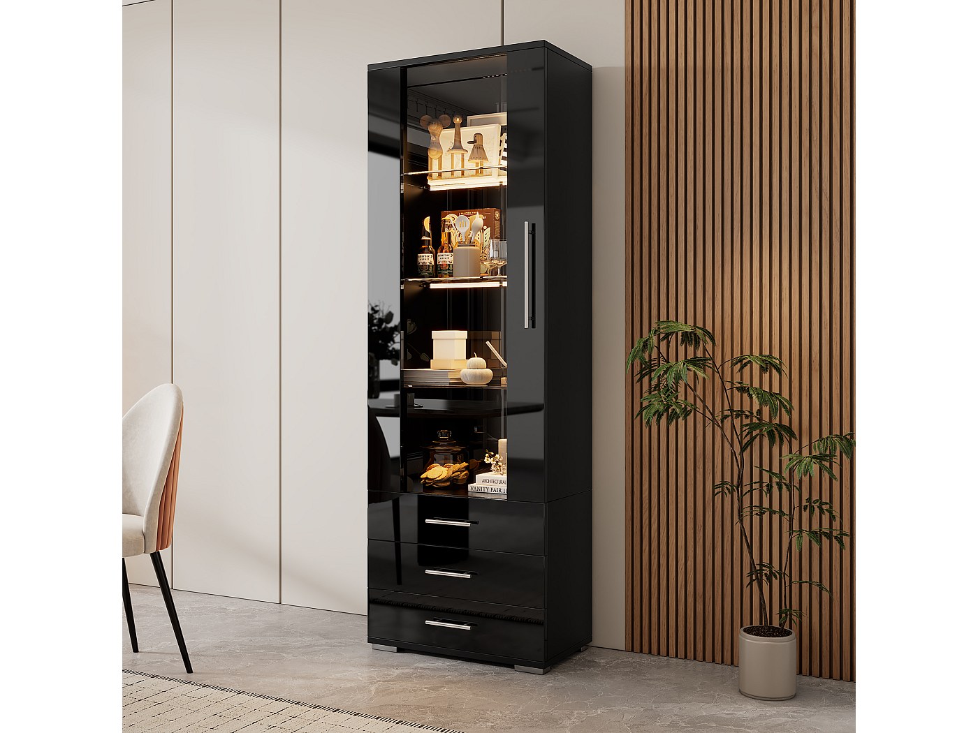 Vitrine murale gamme CEDAR Inox DS (sans porte)  Profondeur 3 (897mm) - DS3-12-I-M1-LV - CODIGEL main image 1