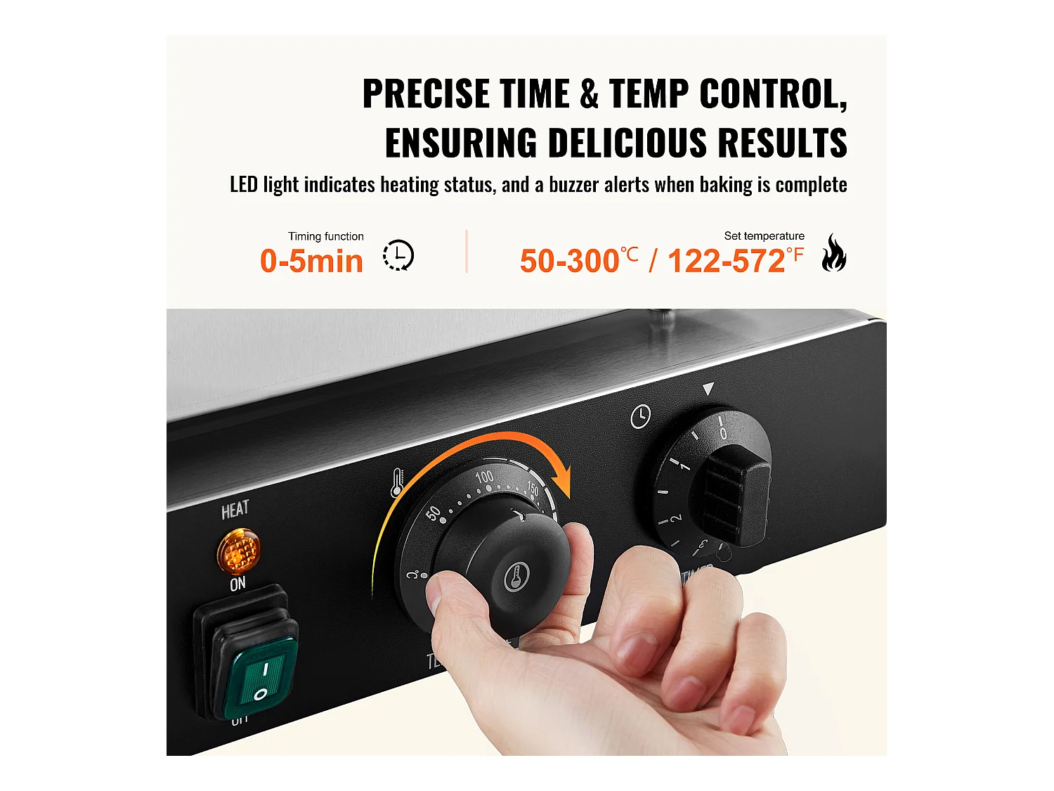 Macchina per Ciambelle Elettrica SucceBuy 9 Pezzi Macchina per Ciambelle Commerciale 2000 W Antiaderente