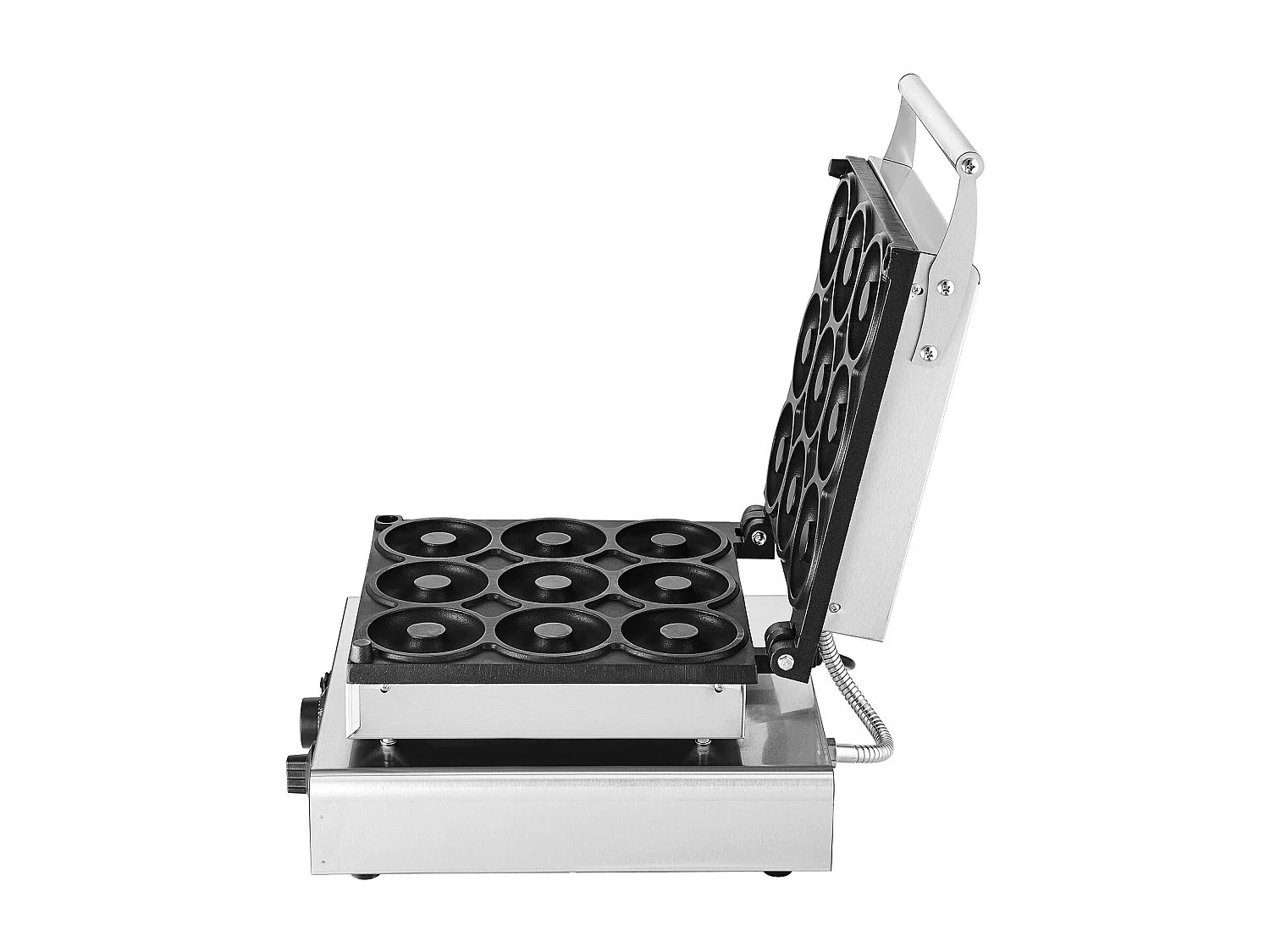 Macchina per Ciambelle Elettrica SucceBuy 9 Pezzi Macchina per Ciambelle Commerciale 2000 W Antiaderente