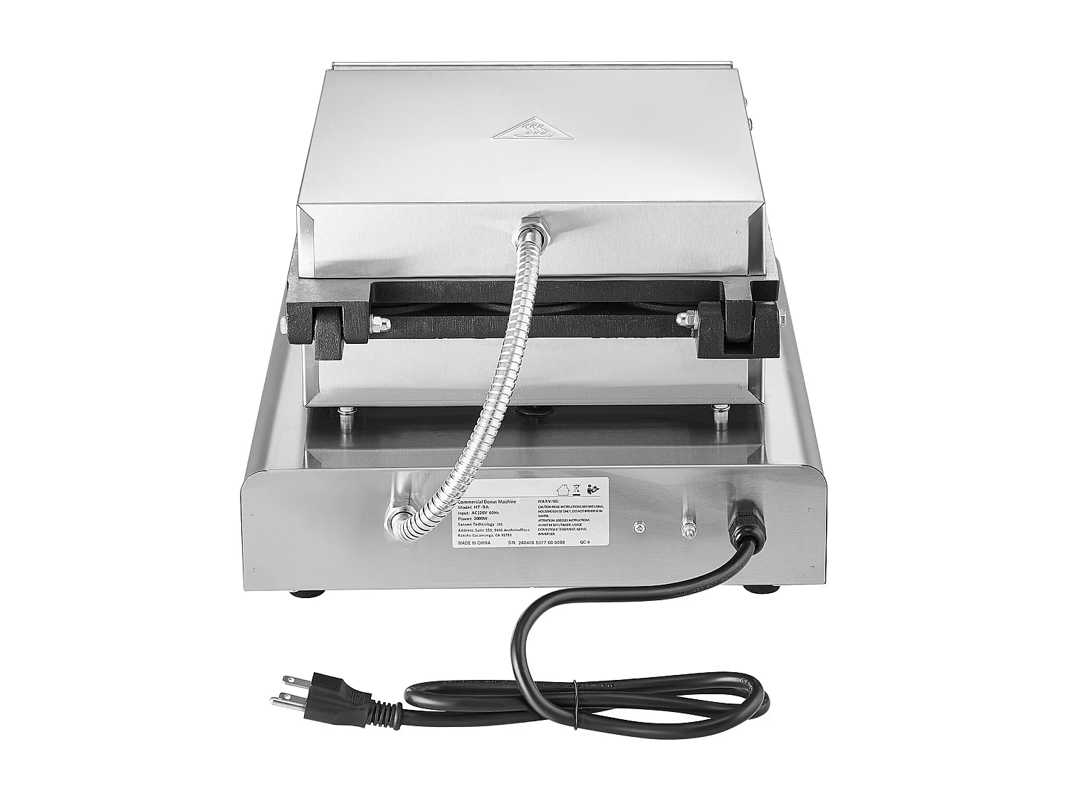 Macchina per Ciambelle Elettrica SucceBuy 9 Pezzi Macchina per Ciambelle Commerciale 2000 W Antiaderente