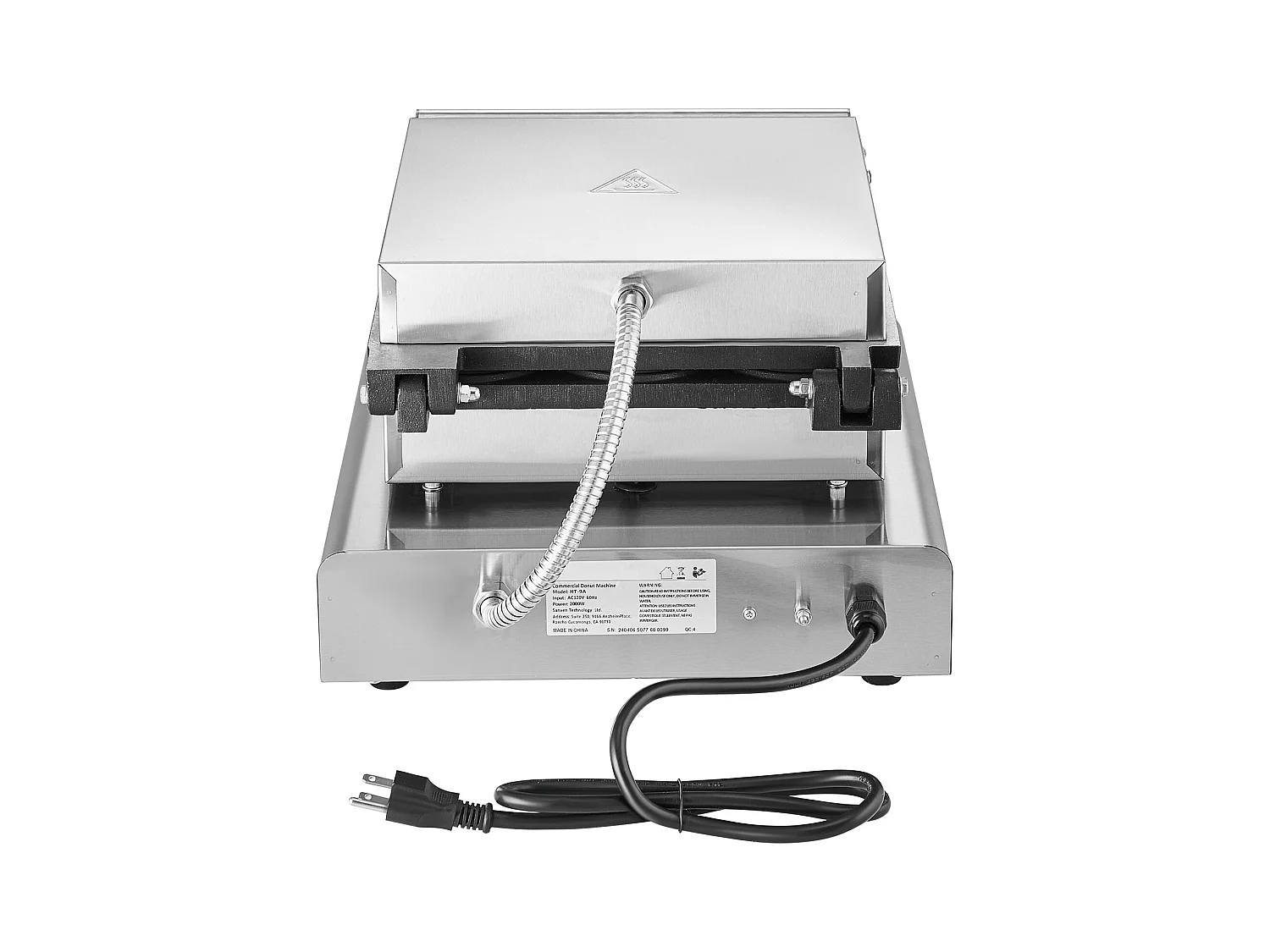 Machine à Beignets électrique SucceBuy 9pcs Machine à Beignets Commerciale 2000 W Antiadhésive