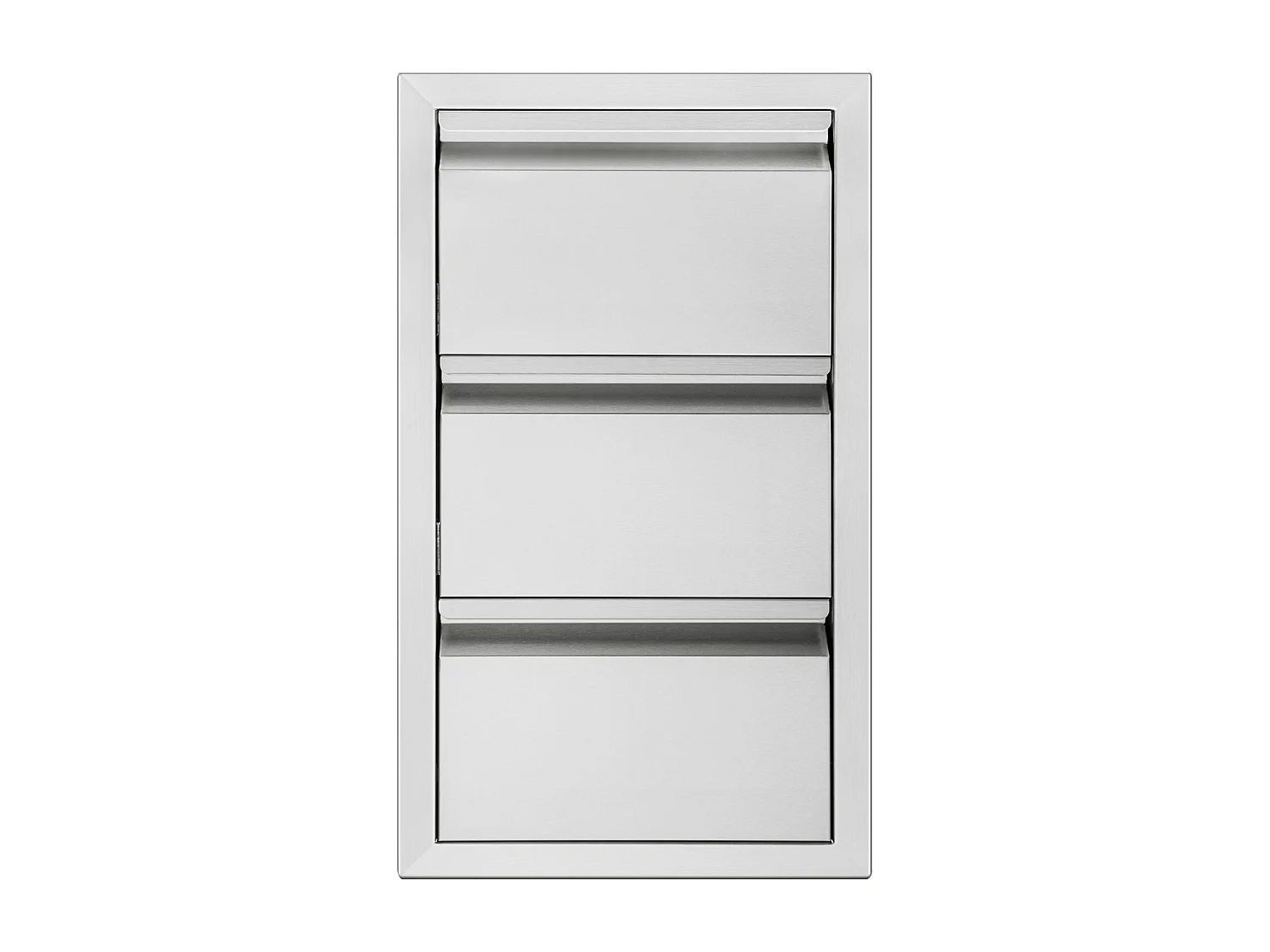 Tiroir à Triple Accès SucceBuy, à 3 Espaces de Tiroirs de Rangement en Acier Inoxydable, 38x48x65 cm, pour Cuisiner à l'Extérieur Faire, Barbecue Ranger