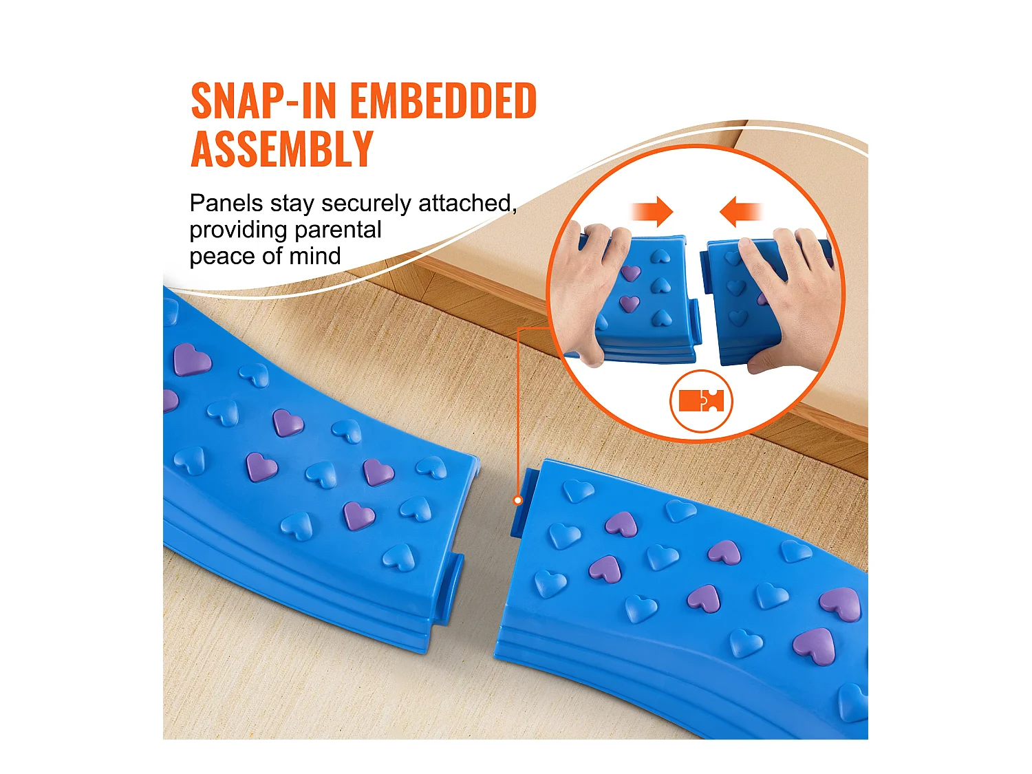 Poutre d'Équilibre SucceBuy Poutres d'Équilibre pour Enfants 8 Pièces, Planches d'Équilibre de Gymnastique