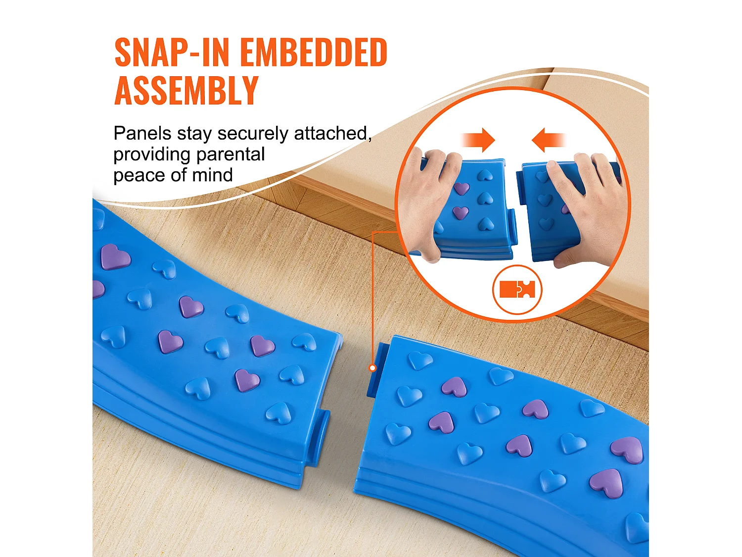 Poutre d'Équilibre SucceBuy Poutres d'Équilibre pour Enfants 8 Pièces, Planches d'Équilibre de Gymnastique