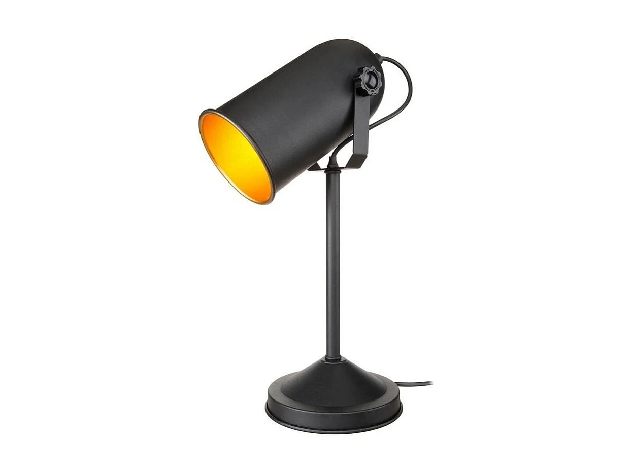Lampada da tavolo orientabile metallo nero Tokyo MDL3636