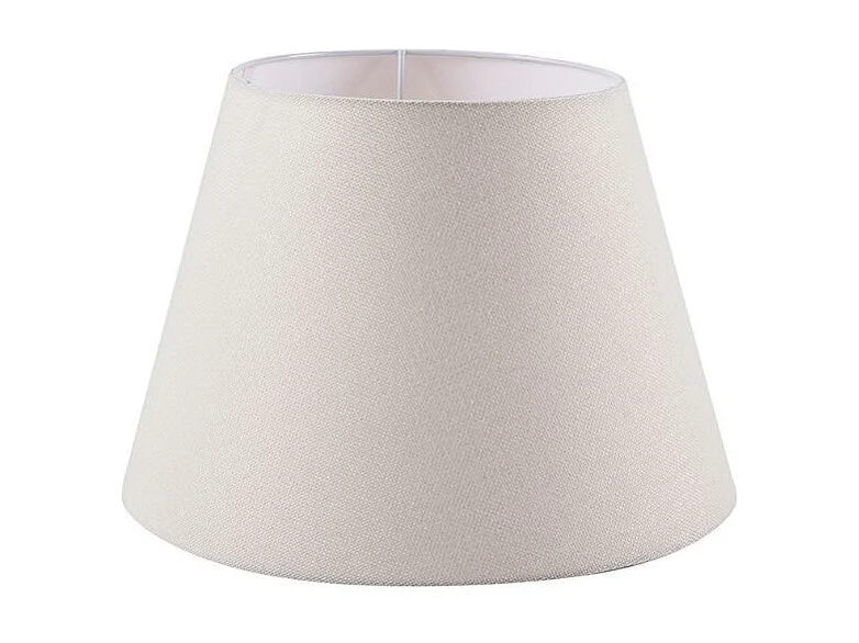 Lampada da tavolo treppiede nero e paralume tessuto colore bianco DECOPIC2632