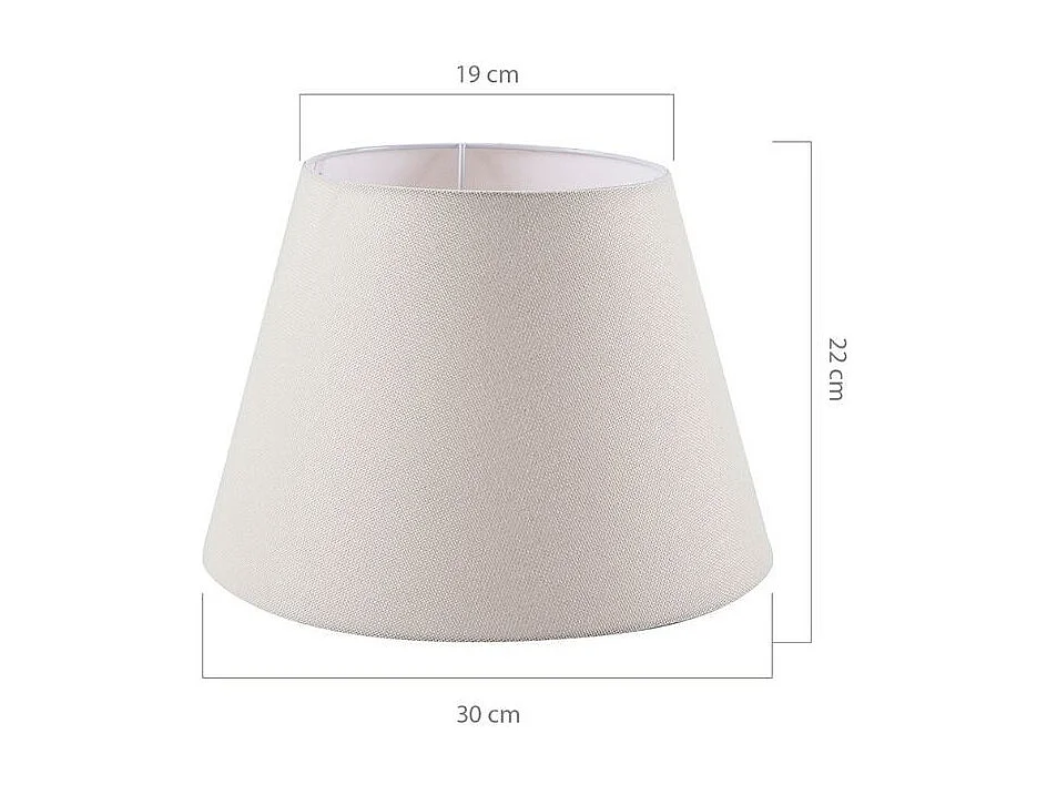 Lampada da tavolo treppiede nero e paralume tessuto colore bianco DECOPIC2632