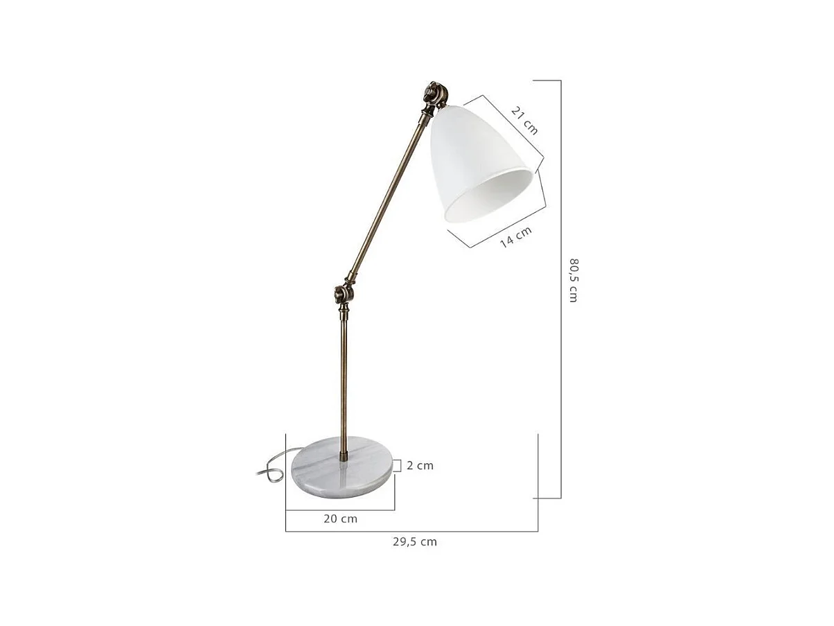 Lampada da scrivania snodabile Konrat ASZ1245