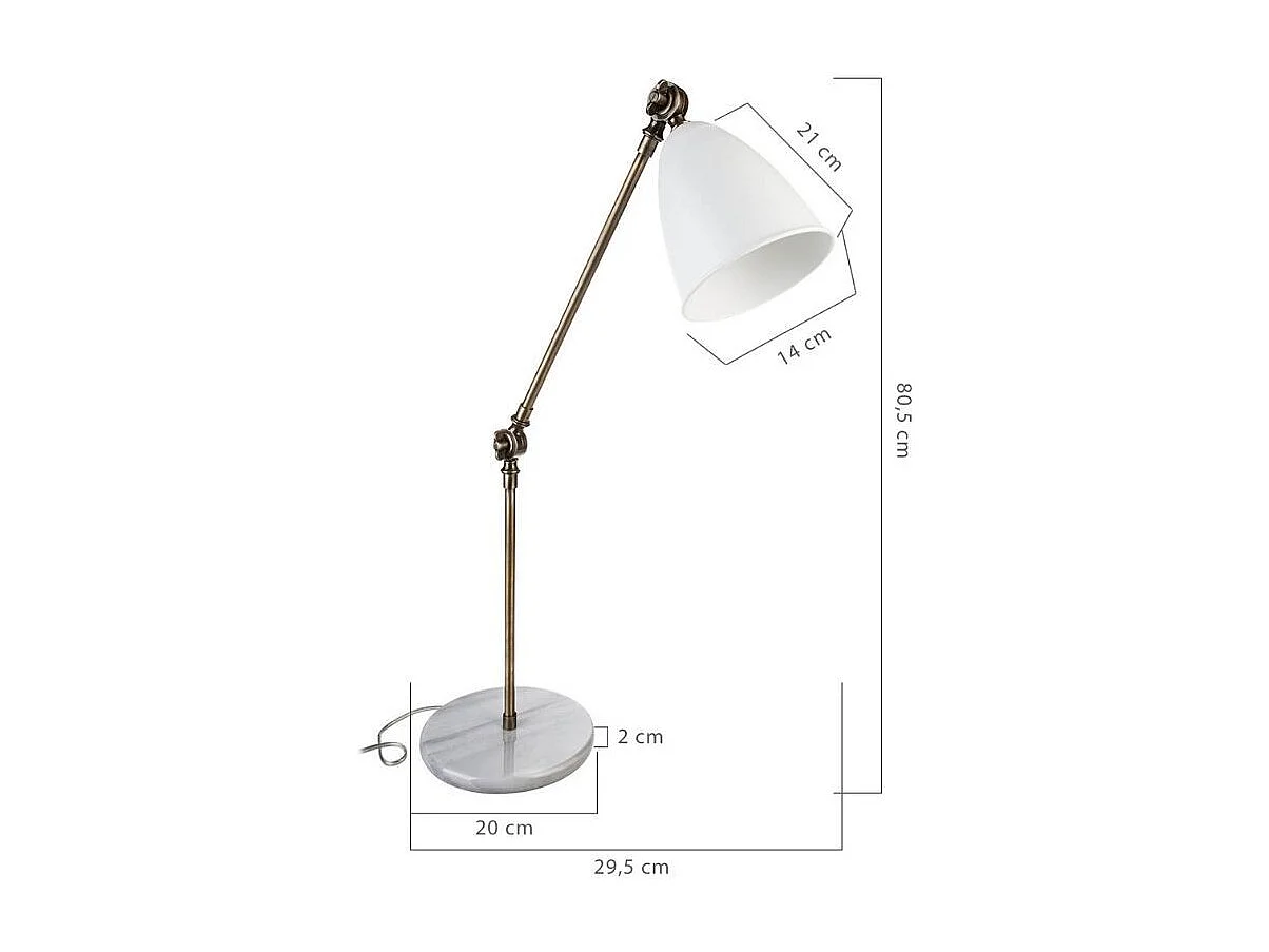 Lampada da scrivania snodabile Konrat ASZ1245