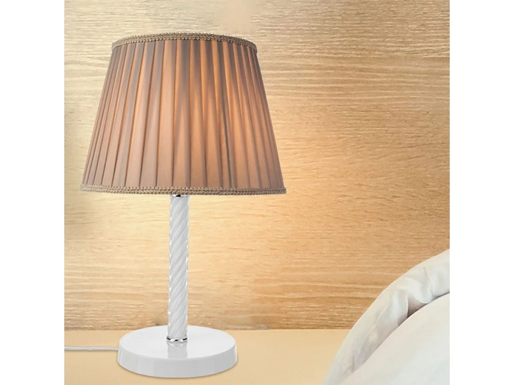Lampada da tavolo vetro bianco Piray ASZ1277