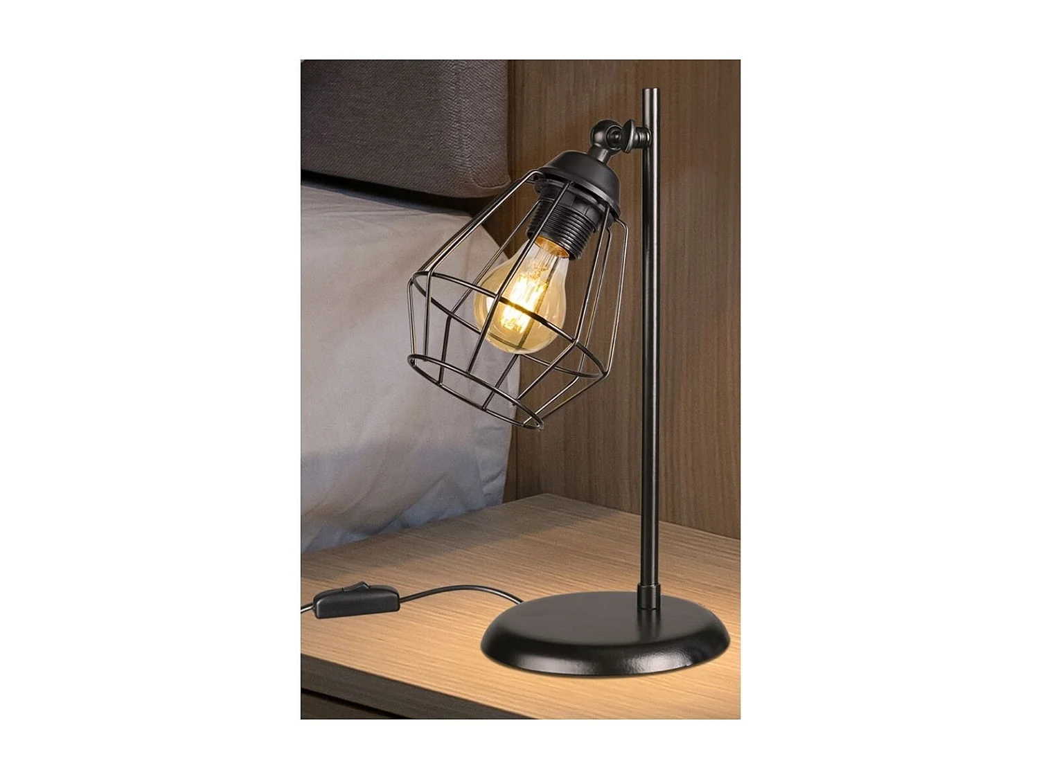Lampada da tavolo Ekinoks colore nero MDL4266